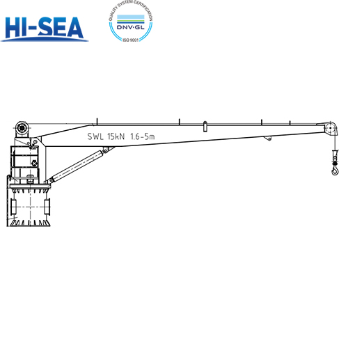 15kN×5m Marine Hydraulic Slewing Crane